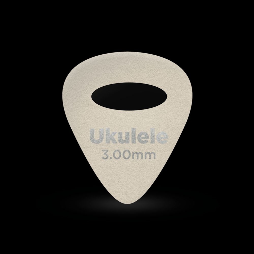 Planet Waves 1FLT9-04 Ukulele Felt Picks White w/ Hole, 3mm