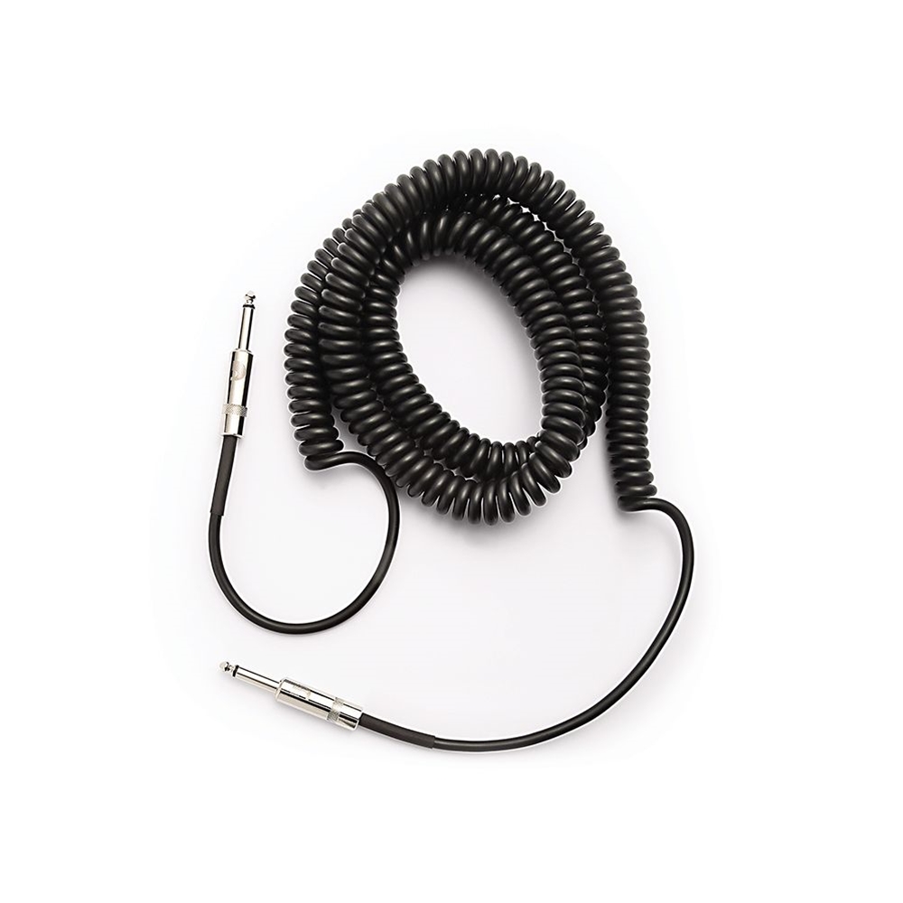 Planet Waves PW-CDG-30BK 30 ft Black Coiled Instrument Cable