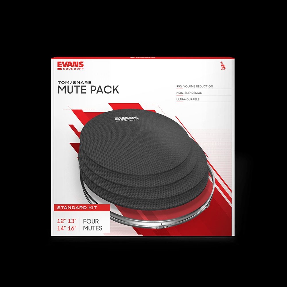Evans SO-2346 SoundOff Drum Mute Pak, Standard (12,13,14,16)