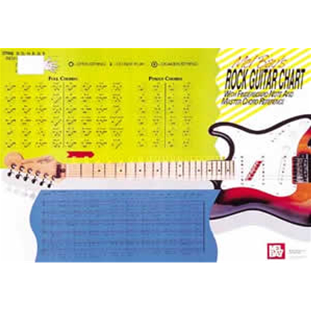 Rock Guitar Master Chord Wall Chart