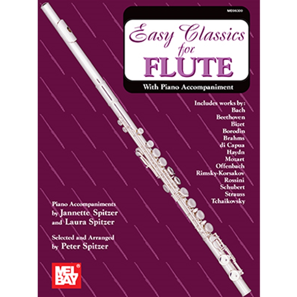 Easy Classics For Flute - with Piano Accompaniment