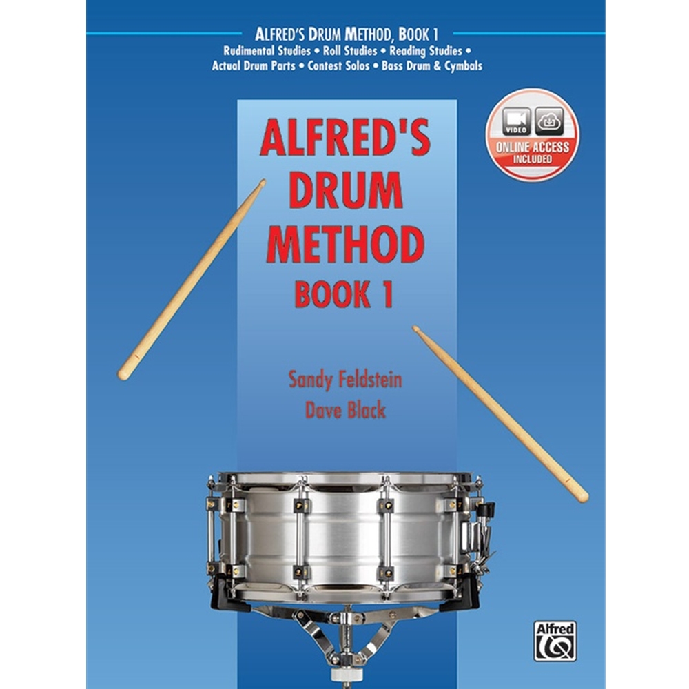 Alfred's Drum Method, Book 1 [Snare Drum] Book & Online Video