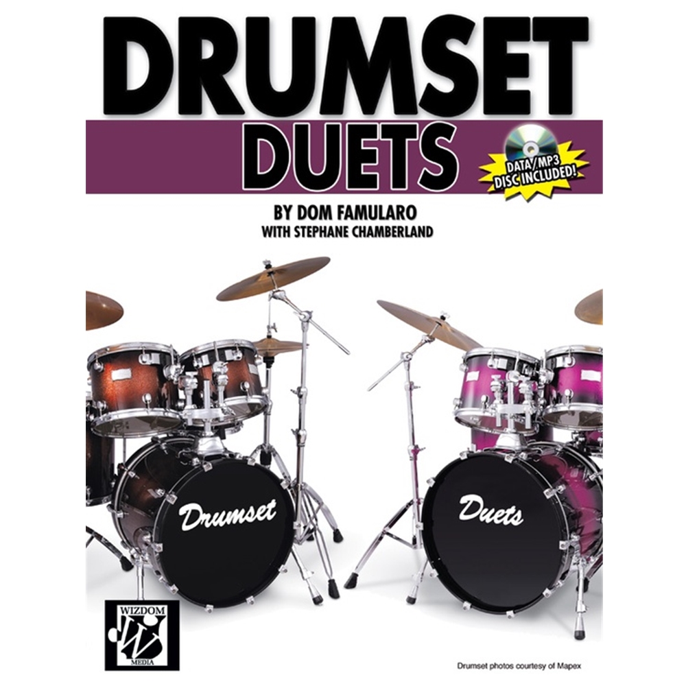 Drumset Duets [Drumset] Book & CD-ROM