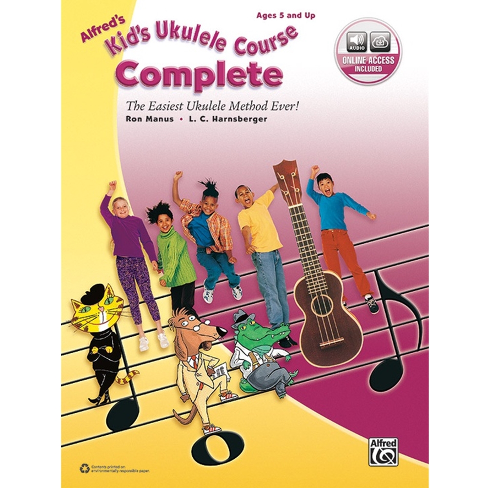 Alfred's Kid's Ukulele Course, Complete [Ukulele] Book & Online Audio