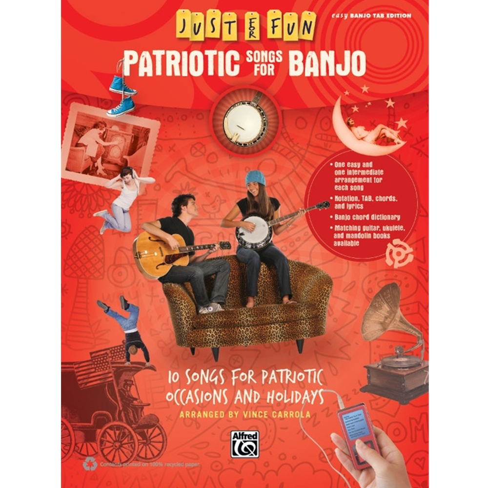 Just For Fun: Patriotic Songs For Banjo [Banjo] Book