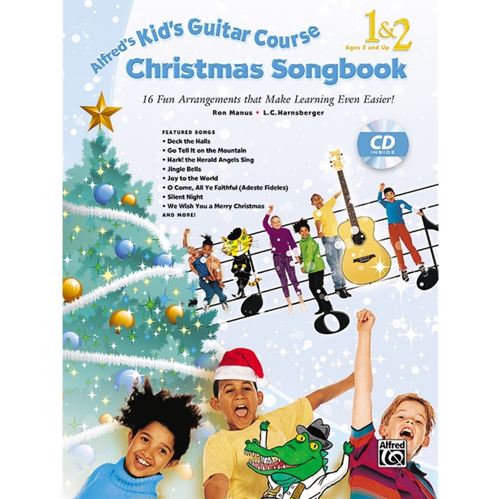 Alfred's Kid's Guitar Course Christmas Songbook 1 & 2 [Guitar] Book & CD