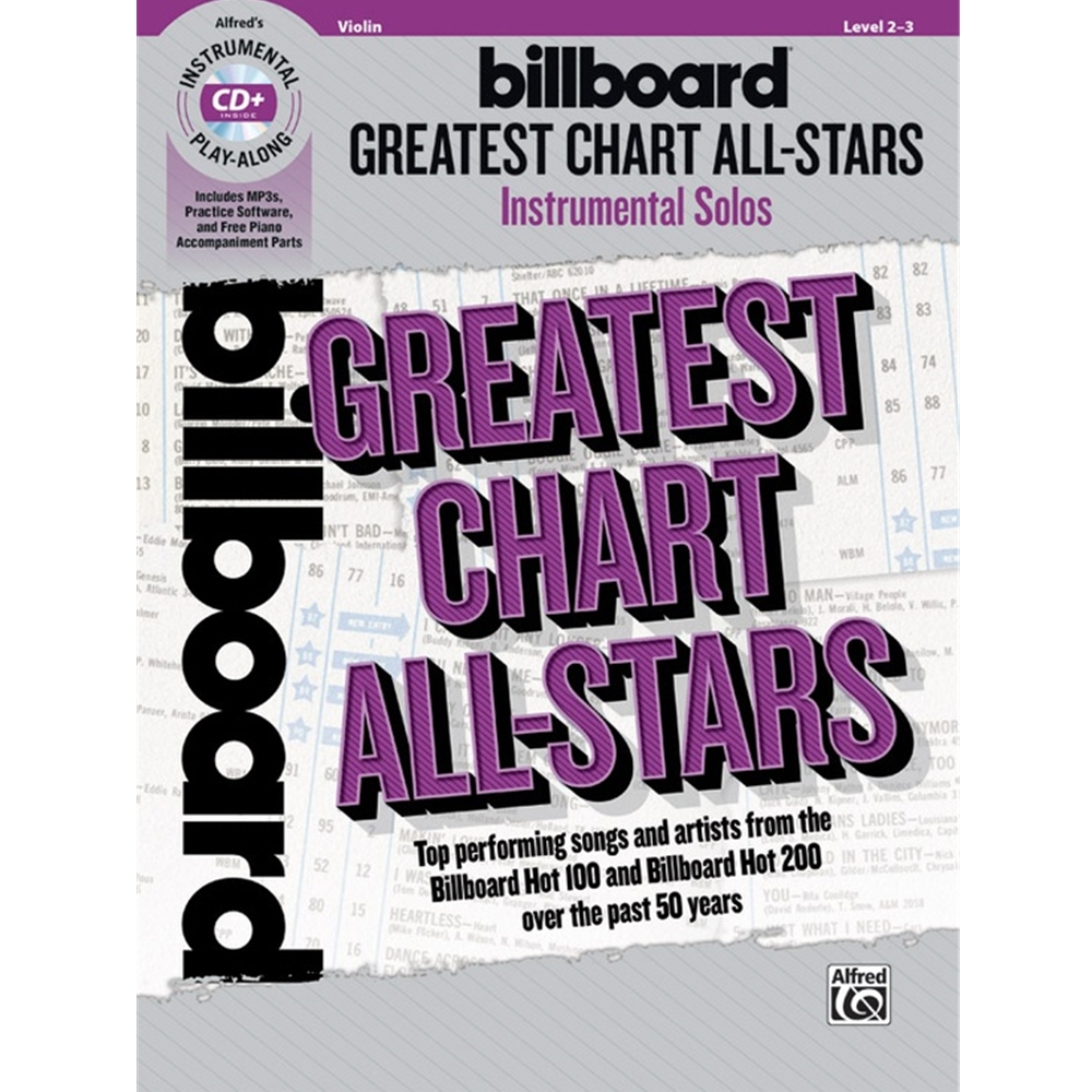 Billboard Greatest Chart All-Stars Instrumental Solos For Strings [Violin] Book & CD