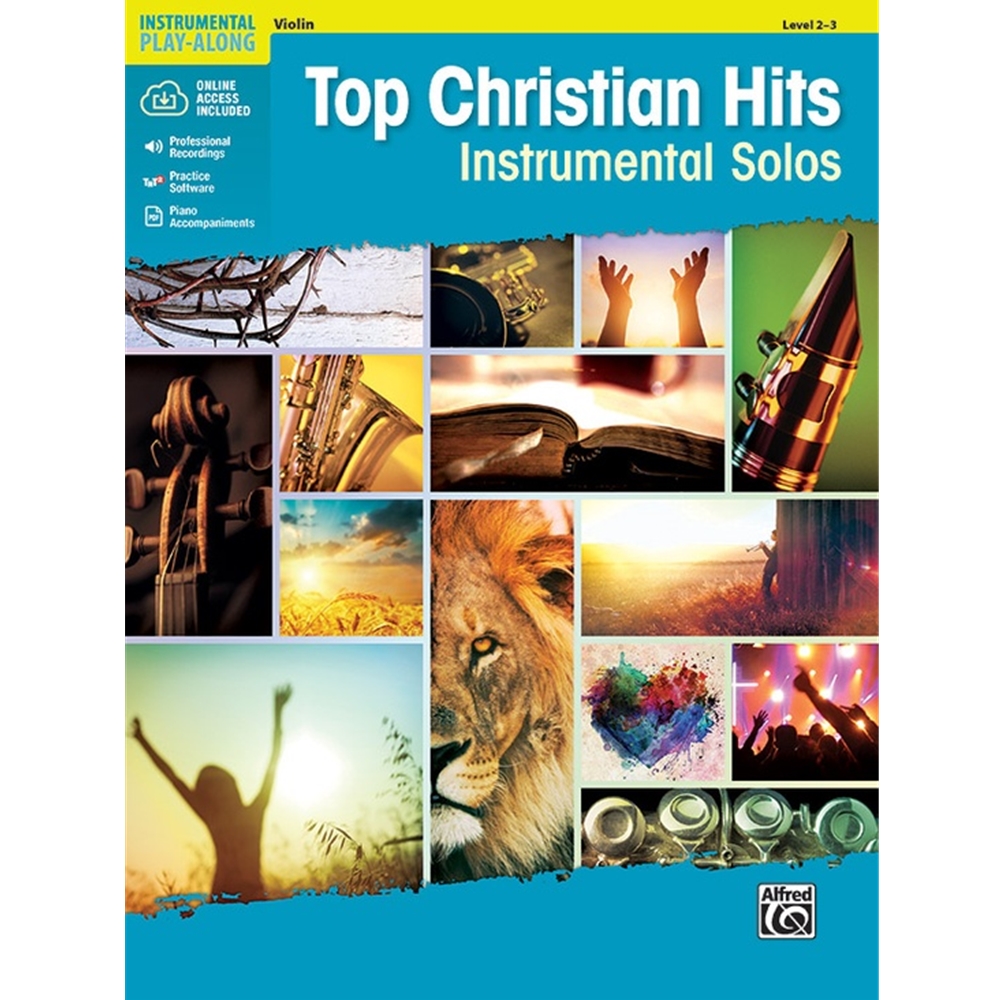 Top Christian Hits Violin Level 2-3 Violin Book & Online Audio/Software/PDF