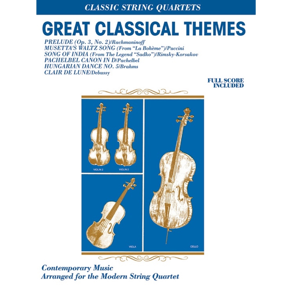 Great Classical Themes [String Quartet] - Full Score and Parts Full Score & Parts