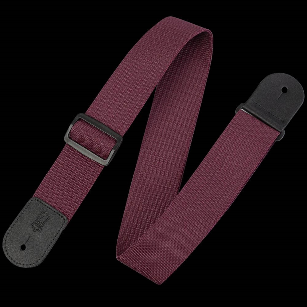 Levy's Leathers M8POLY-BRG 2" Polypropylene Guitar Strap, Burgundy