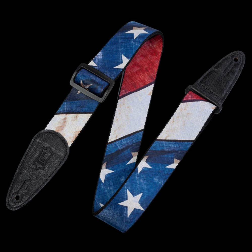 Levy's Leathers MDP-US 2" US Flag Guitar Strap - Most Popular!