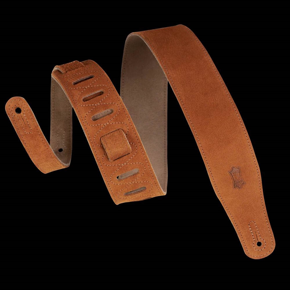 Levy's Leathers MS26-HNY 2 1/2" Simply Suede Guitar Strap, Honey