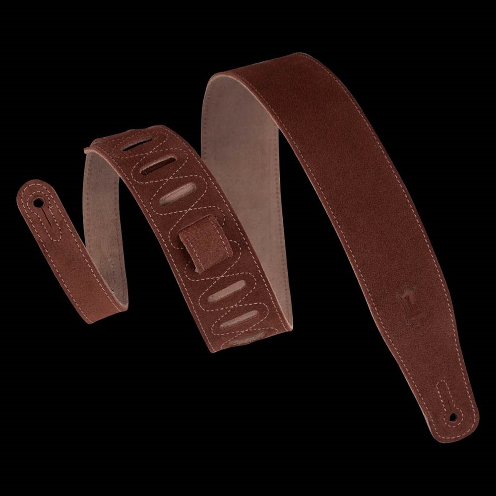 Levy's Leathers MS26-RST 2 1/2" Simply Suede Guitar Strap, Rust