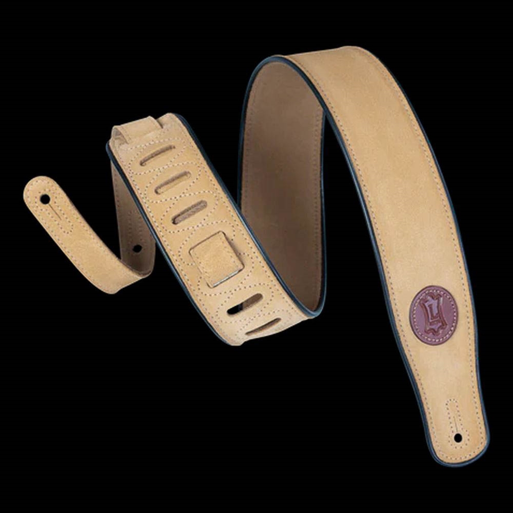 Levy's Leathers MSS3-TAN 2 1/2" Signature Suede Guitar Strap, Tan
