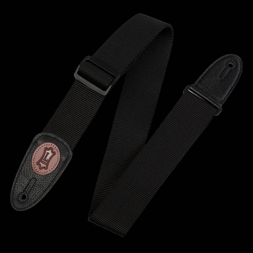 Levy's Leathers MSS8-BLK 2" Signature Black Heavy-Weight, Soft Polypropylene Guitar Strap
