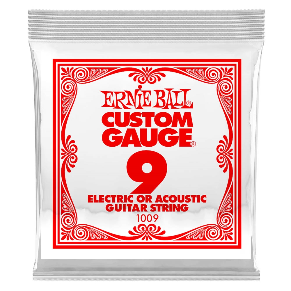 Ernie Ball 1009 .009 Single Guitar String Nickel