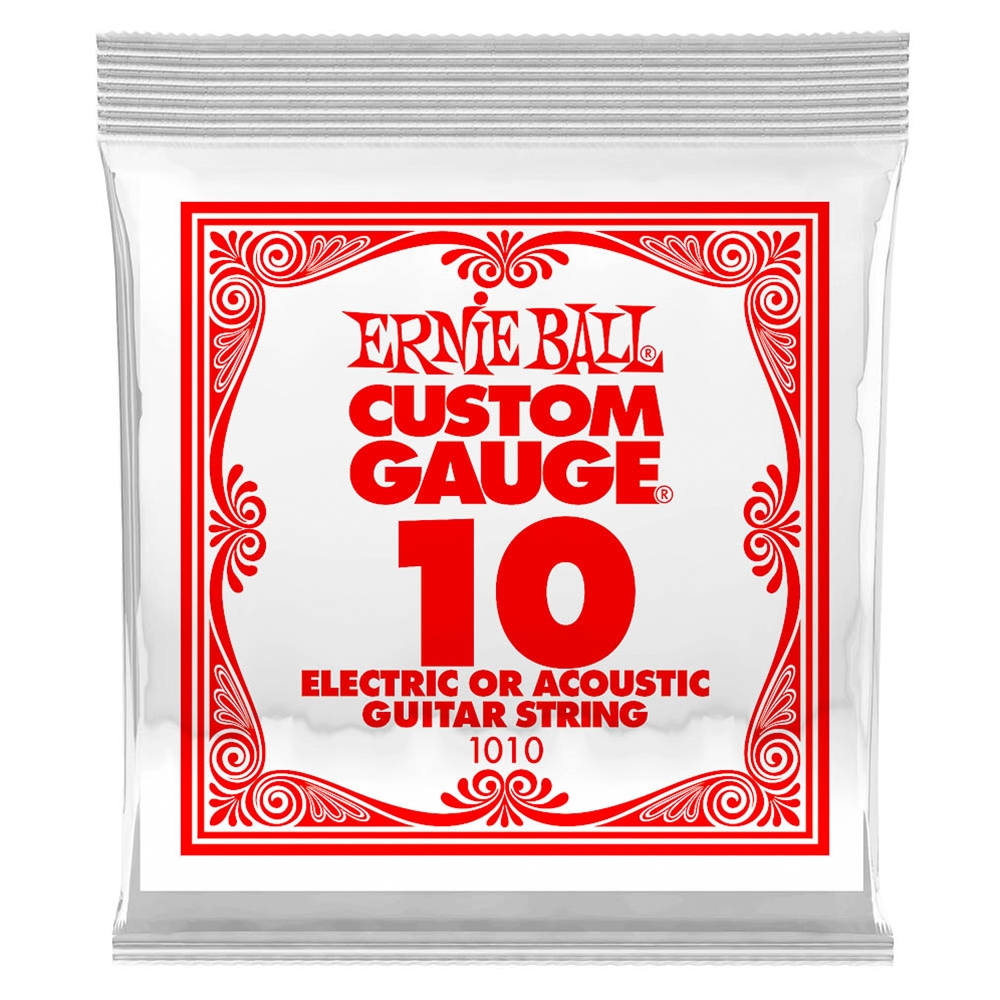 Ernie Ball 1010 .010 Single Guitar String Nickel