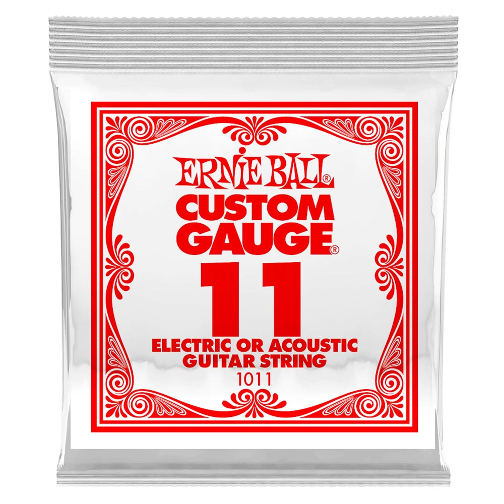 Ernie Ball 1011 .011 Single Guitar String Nickel