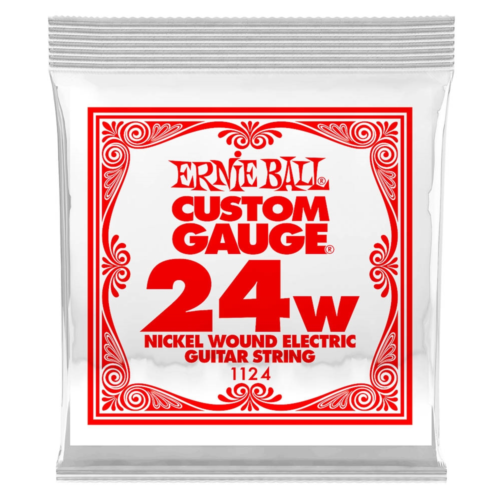 Ernie Ball 1124 .024 W Single Guitar String Nickel