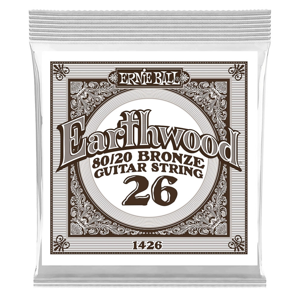 Ernie Ball 1426 .026 W Single Bronze Guitar String