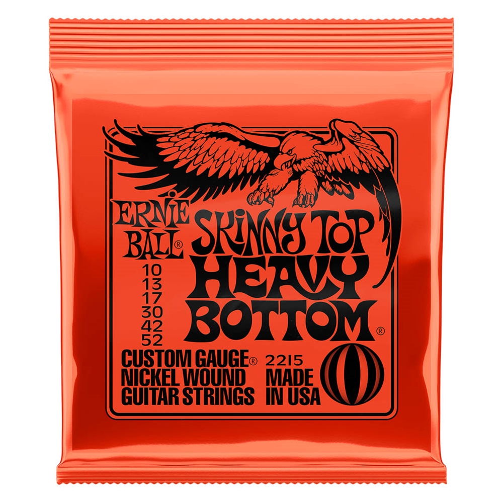 Ernie Ball 2215 Slinky Nickel Wound Electric Guitar Strings 10-52 Skinny Top Heavy Bottom