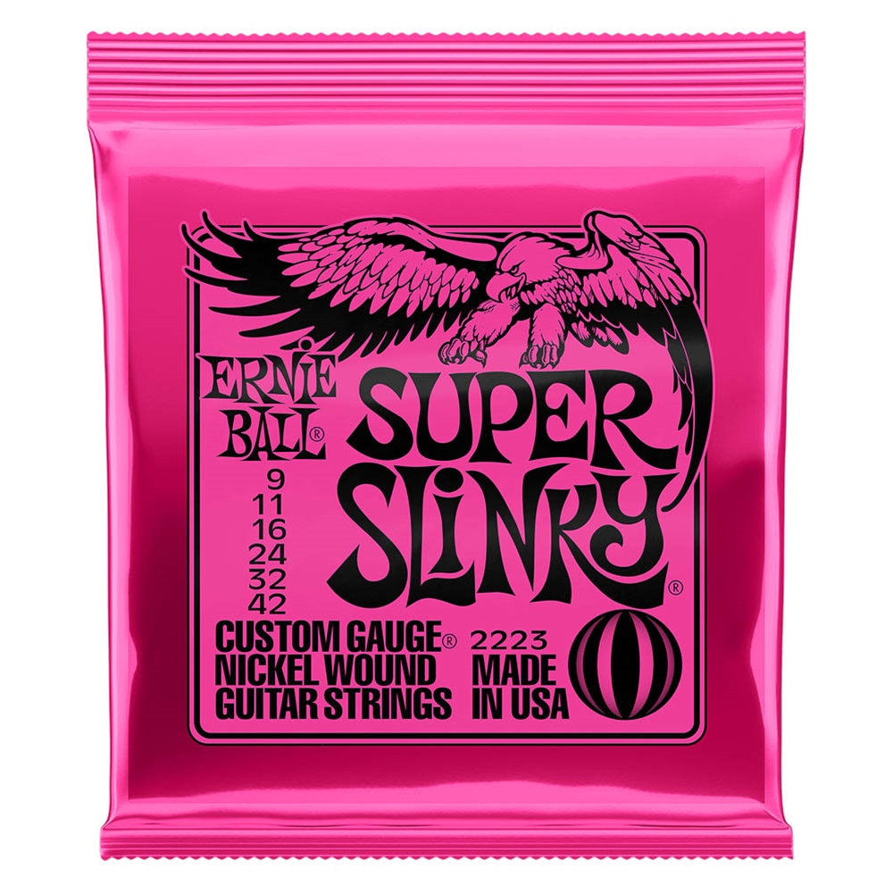 Ernie Ball 2223 Super Slinky Nickel Wound Electric Guitar Strings 9-42