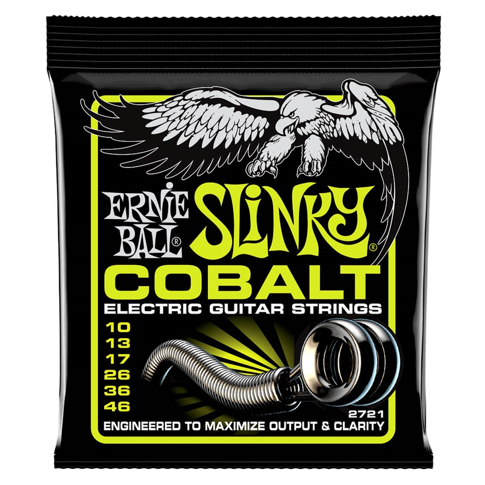 Ernie Ball 2721 Cobalt Regular Slinky Electric Guitar Strings 10-46