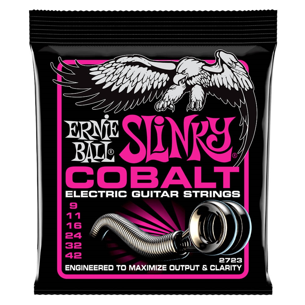 Ernie Ball 2723 Cobalt Super Slinky Elec Guitar Strings 9-42