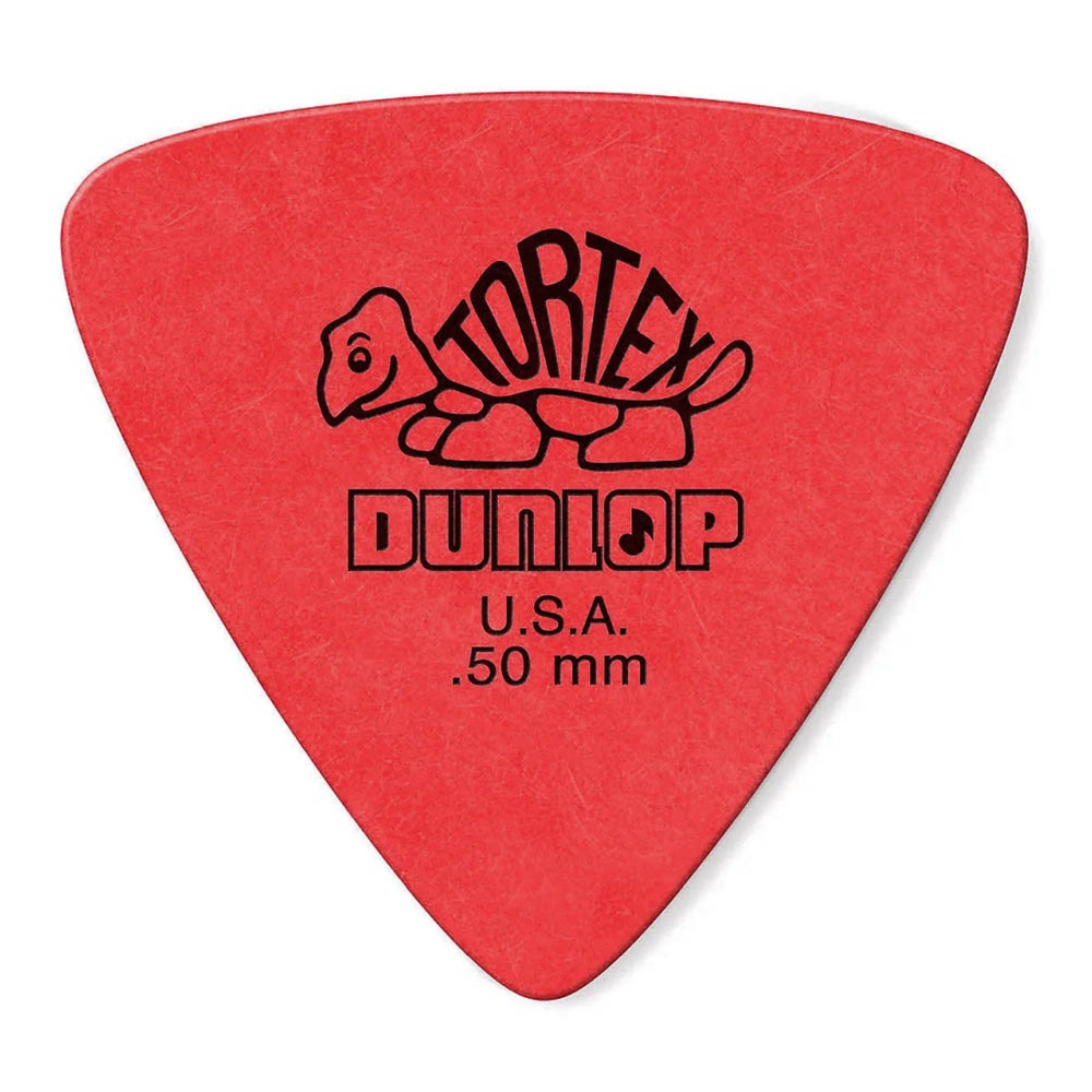 Dunlop  431P50 Tortex Large Triangle Pick 6 pack .50
