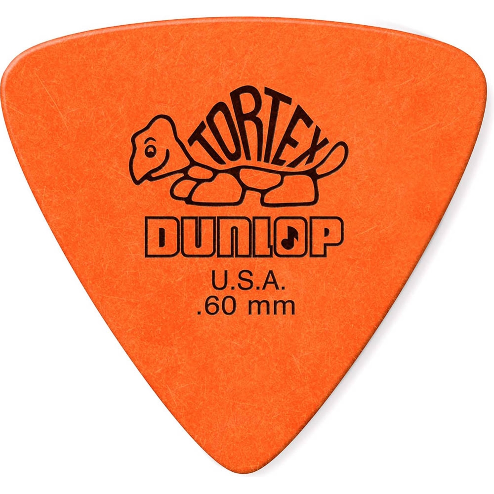 Dunlop 431P60 Tortex Triangle Pick, .60, 6 Pack