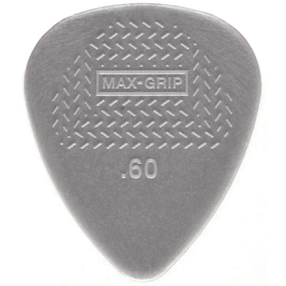 Dunlop 449P60 Gray Max-Grip Standard Pick 12 Pack .60