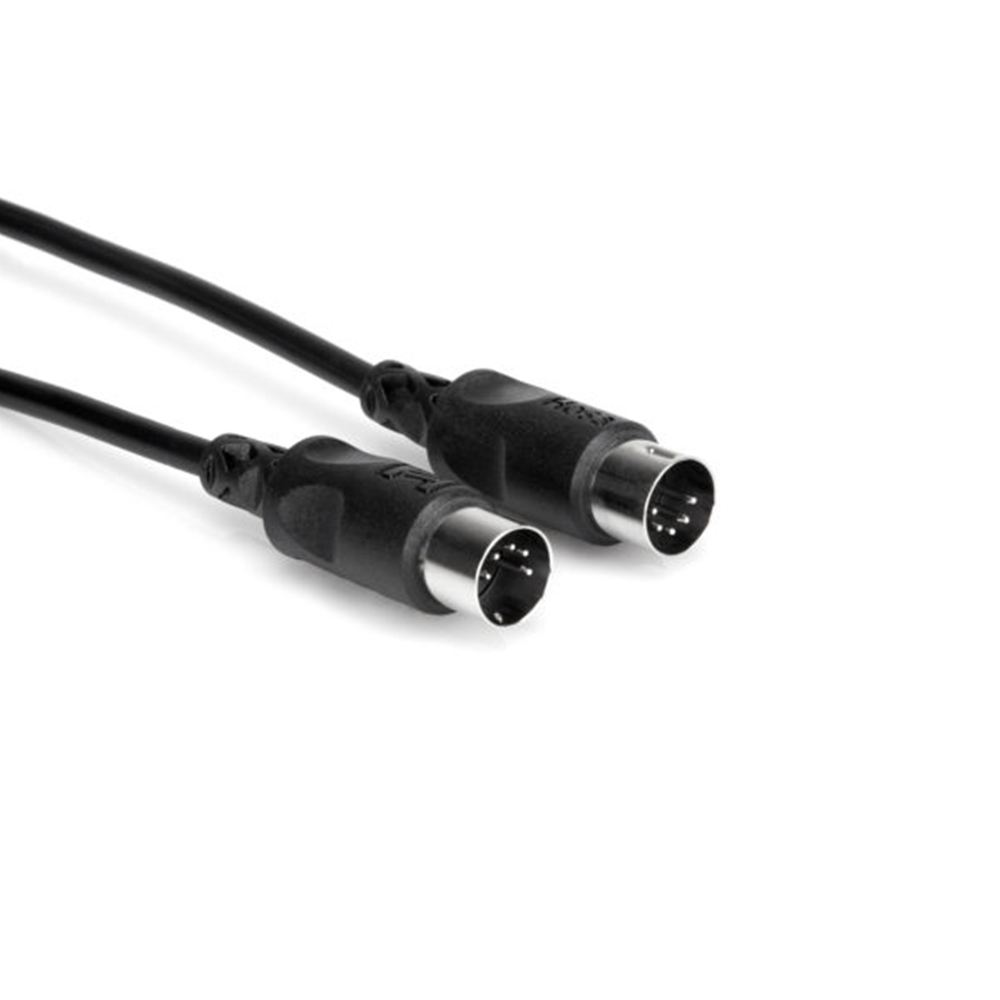 Hosa Technology MID-320BK MIDI Cable, 5-pin DIN to Same, 20 ft