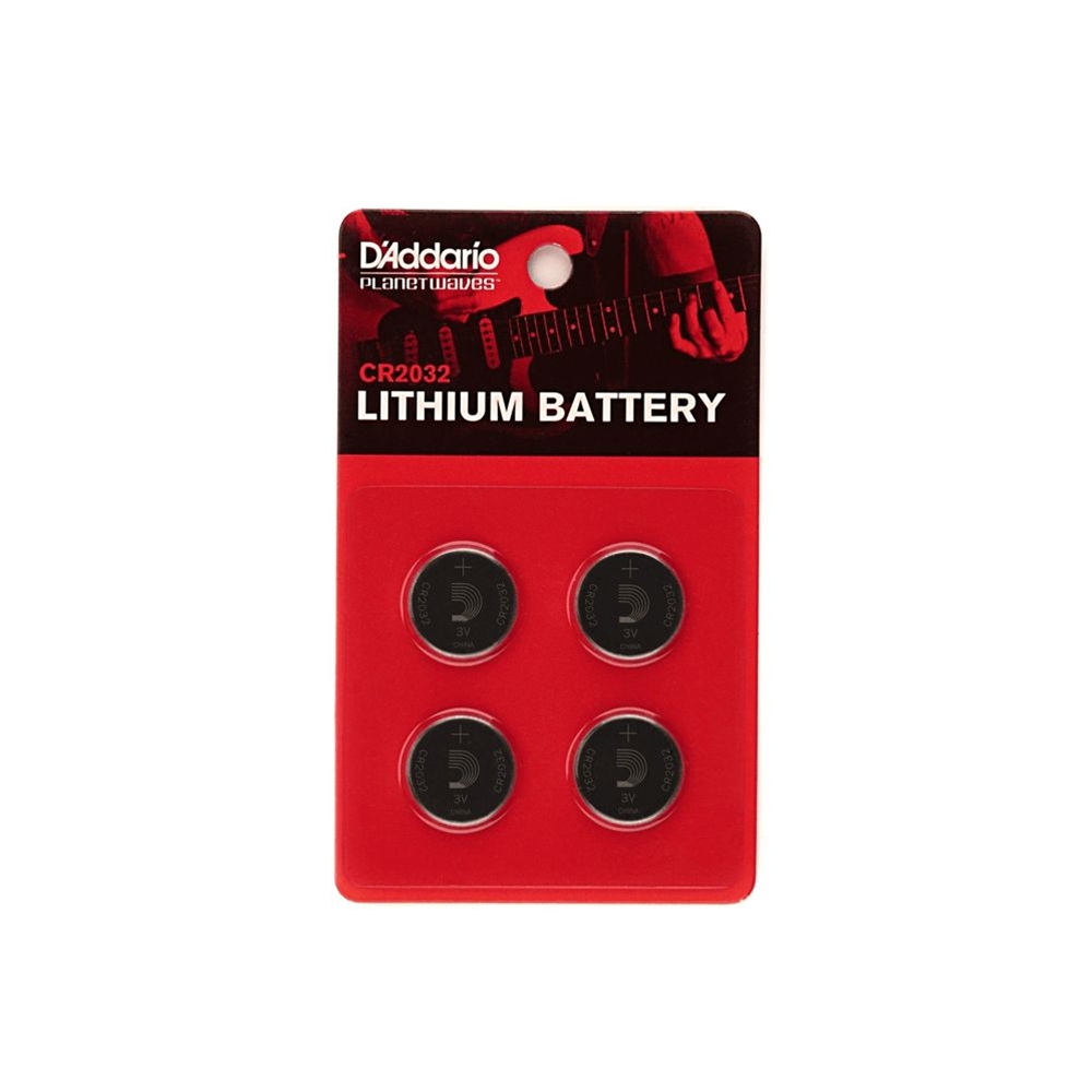 Planet Waves PW-CR2032-04 Button Battery CR2032 4-Pack