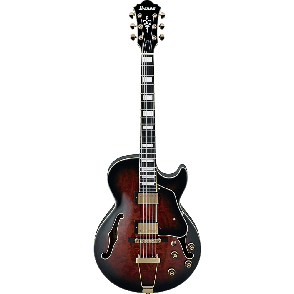 Ibanez AG95QADBS Artcore Hollow Body Electric Guitar - Dark Brown Sunburst