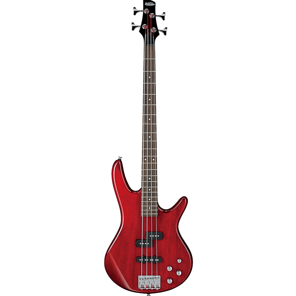 Ibanez GSR200TR GIO Electric Bass Guitar,  Transparent Red