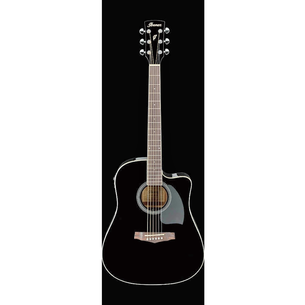 Ibanez PF15ECEBK PF Series Acoustic-Electric Guitar