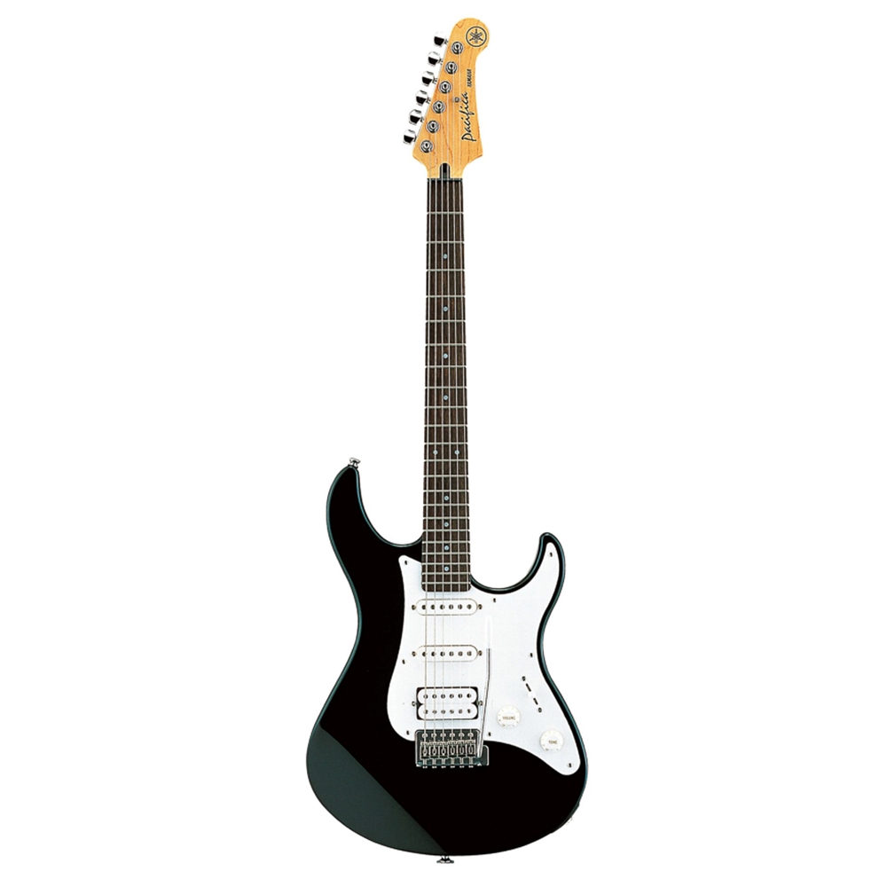 Yamaha PAC112JBLACK Pacifica Double Cutaway Electric Guitar, Black
