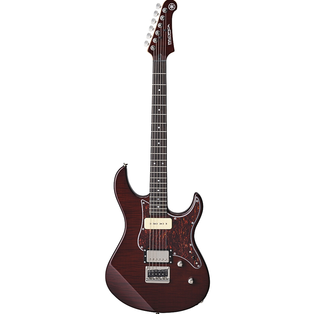 Yamaha PAC611HFMRB Pacifica Flame Maple Electric Guitar, Root Beer