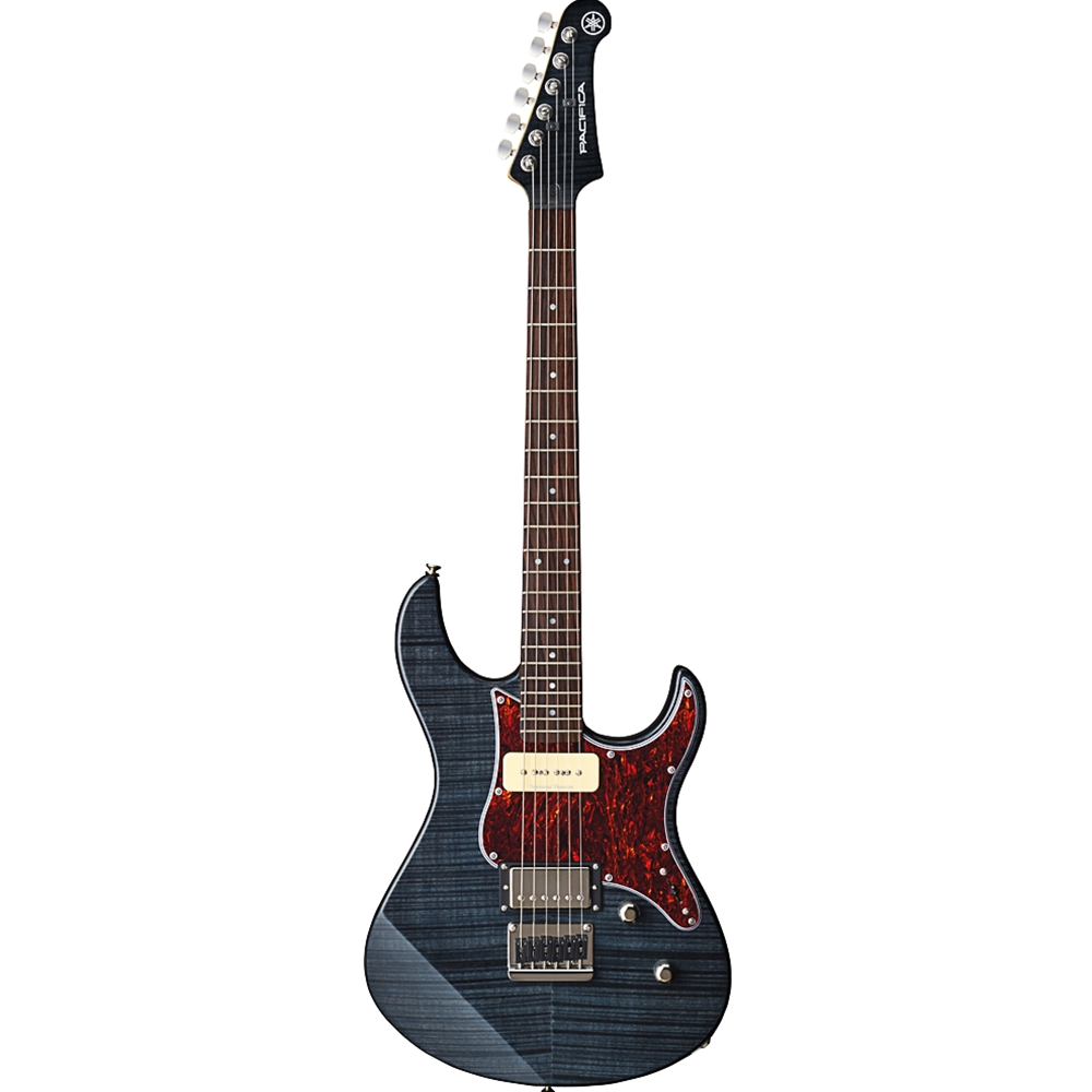 Yamaha PAC611HFMTBL Pacifica Flame Maple Electric Guitar Translucent Black