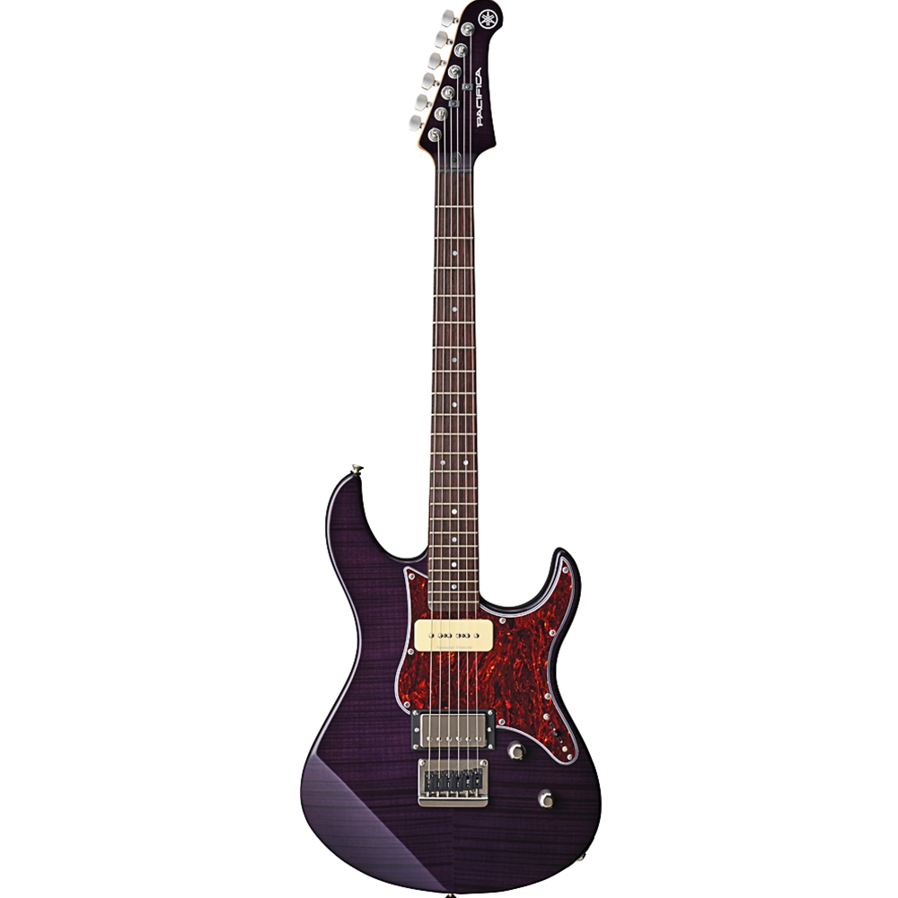Yamaha PAC611HFMTP Pacifica Flame Maple Electric Guitar, Translucent Purple