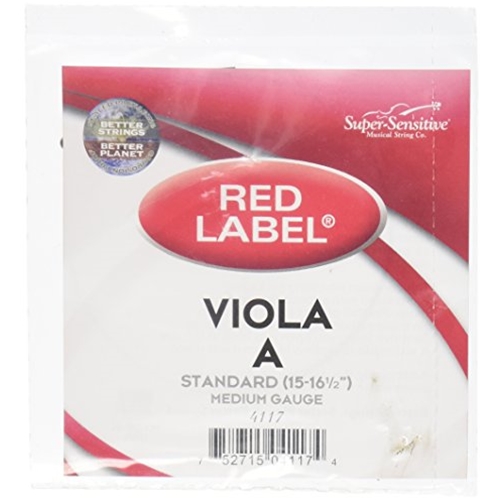 Super Sensitive 14117 Single String, Viola A 15-16", Standard 4/4