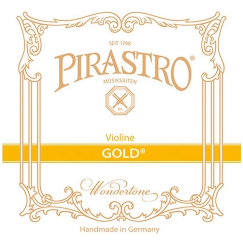 Pirastro String 215025 Gold Violin String Set w/loop E, Medium