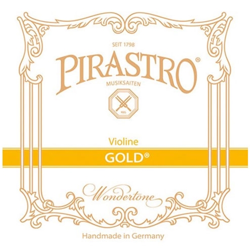 Pirastro Strings 215025 Gold Violin String Set w/loop E, Medium