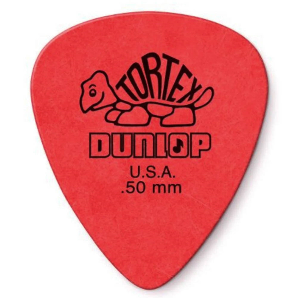 Dunlop  418P50 Tortex Pick, .50 Red 12 pack