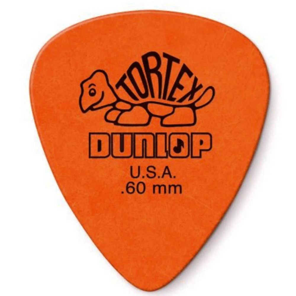 Dunlop  418P60 Tortex Pick, .60 Orange 12 pack