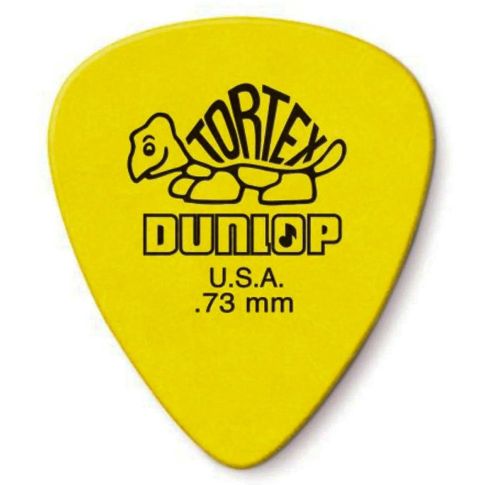 Dunlop  418P73 Tortex Pick, .73 Yellow 12 pack