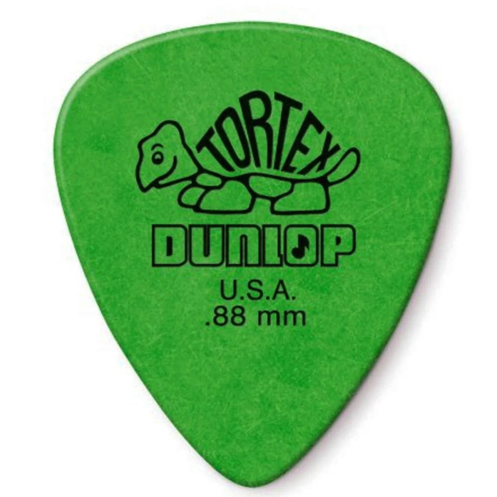 Dunlop  418P88 Tortex Pick, .88 Green 12 pack