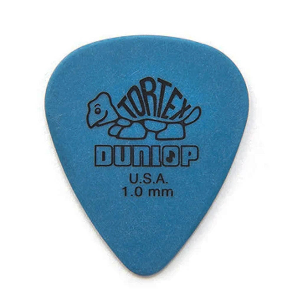 Dunlop  418R100 Tortex Pick, 1.0 Blue