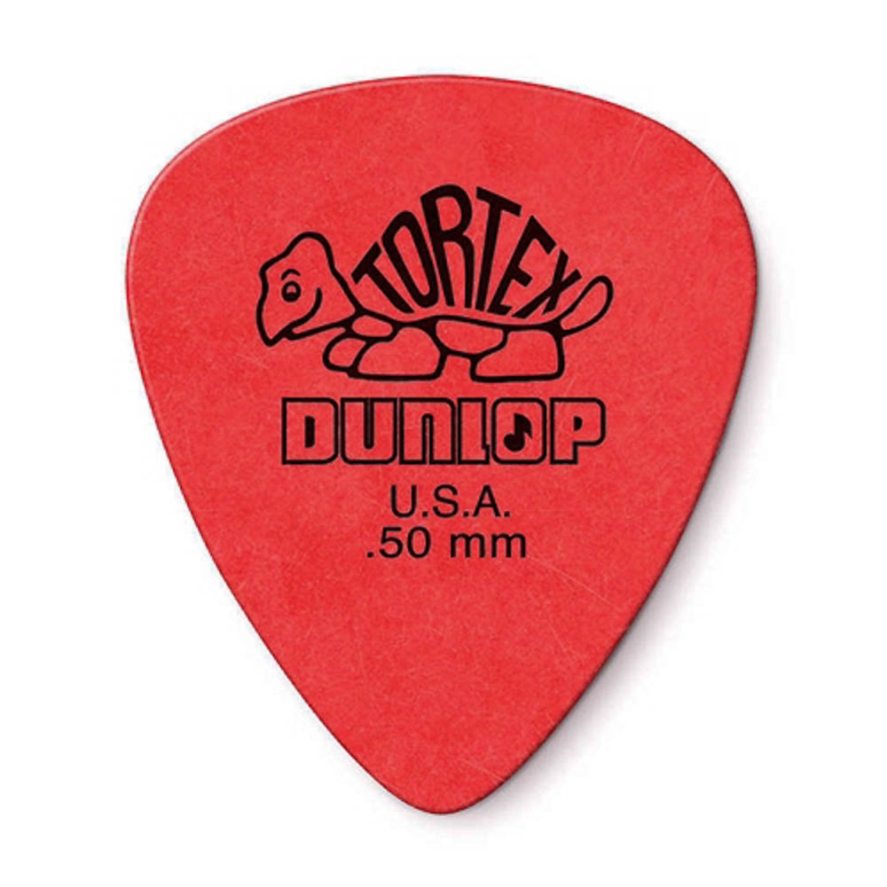 Dunlop  418R50 Tortex Pick, .50 Red