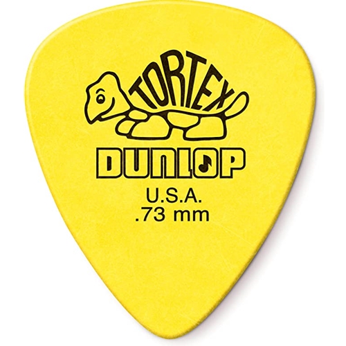Dunlop  418R73 Tortex Pick, .73 Yellow